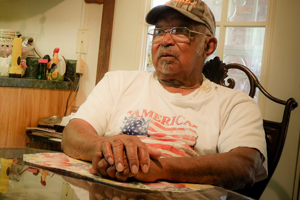 Odell Ducksworth, Heidelberg, Miss., June 20, 2016. He held his dying uncle, Roman Ducksworth, moments after the shooting. (Photo credit: Ben Greenberg)